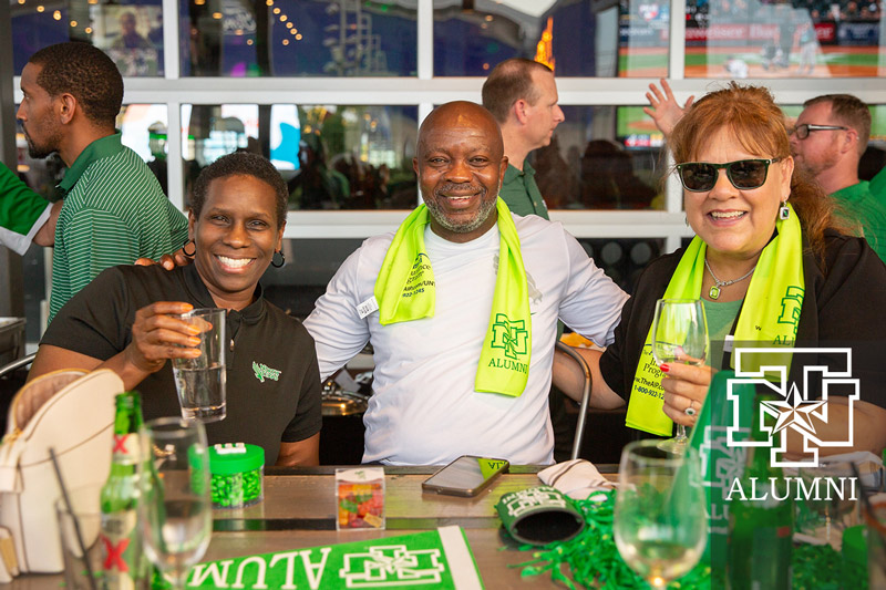 UNT alumni gathered at an event