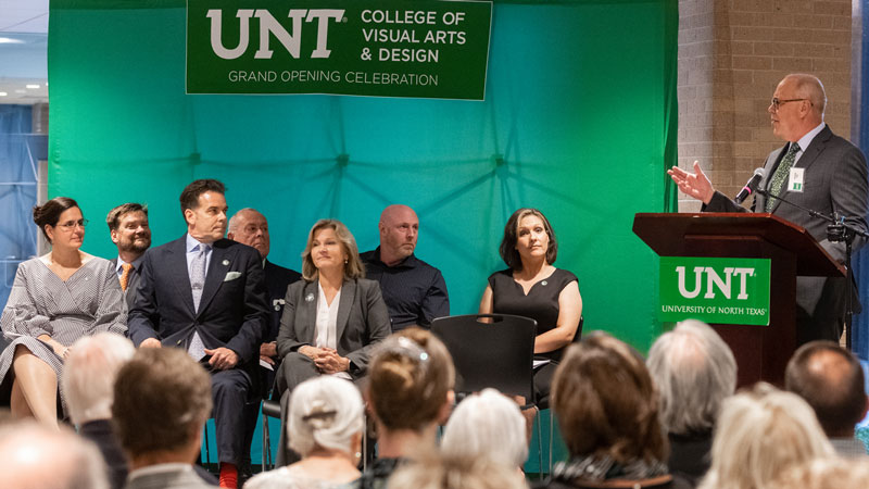 UNT College of Visual Arts and Design facilities grand opening